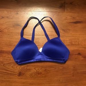 Royal blue Brooks bra